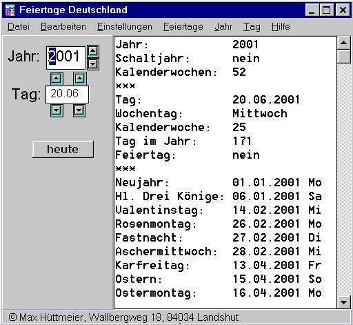 Feiertage Deutschland