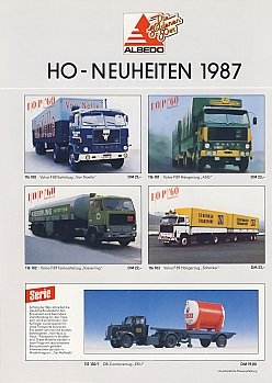 Albedo Neuheiten 1987