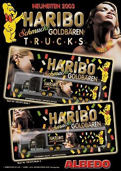 ALBEDO MINI - TRUCKS Neuheiten 2003 HARIBO Seite 1