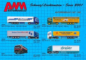 AWM Schweiz/Lichtenstein - Serie 2001