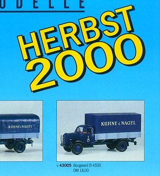 Detail Herbst-Neuheiten 2000 mit Preise