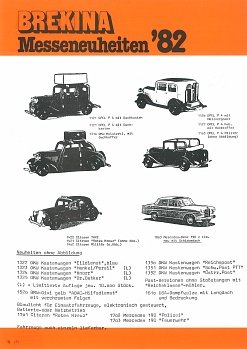 Messeneuheiten ’82, Version 1