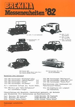 Messeneuheiten ’82, Version 2