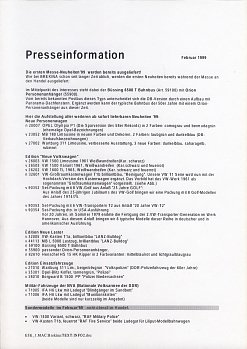 Presseinfo Februar 1999 Seite 1