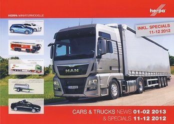 Neuheiten 1/2 2013 und  Specials 11/12 2012 Vorderseite