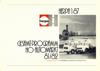 Herpa Gesamtprogram 81/82