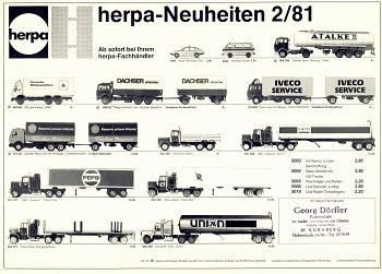 Herpa Neuheiten 2/81