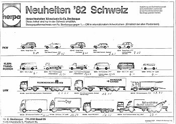 Neuheiten Schweiz 1 1982