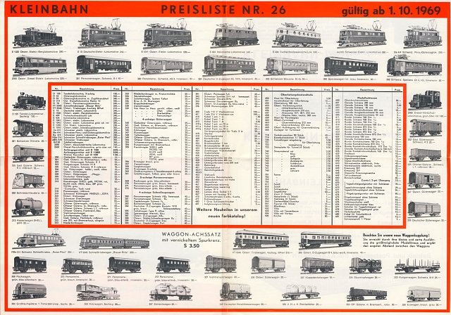 Preisliste Nr. 46 von 1969 Seite 1