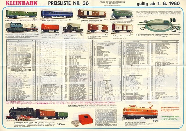 Preisliste Nr. 36 von 1980 Seite 2