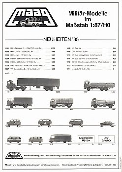 maag Neuheiten 1985
