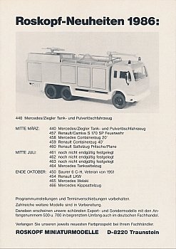 Neuheiten 1986