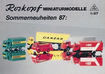 Sommerneuheiten 1987