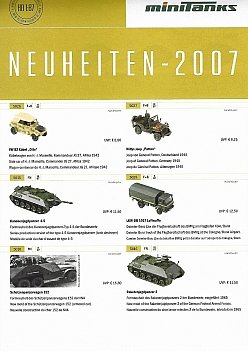 Minitanks Neuheiten 2007