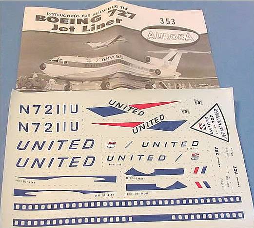 BOEING 727 Bauanleitung und Decals