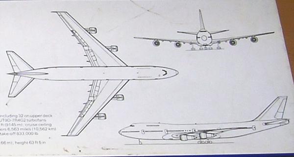 BOEING 747 Verpackungsdetail