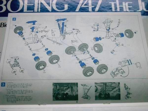 BOEING 747 Bauanleitung Fahrwerk