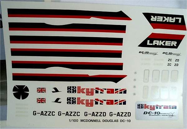 MCDONNELL DOUGLAS DC-10 Decals