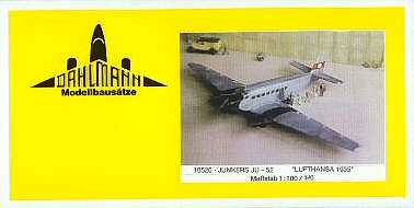 Ju 52 Dahlmann Schachtel