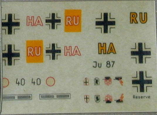 Ju 87 60er Decals