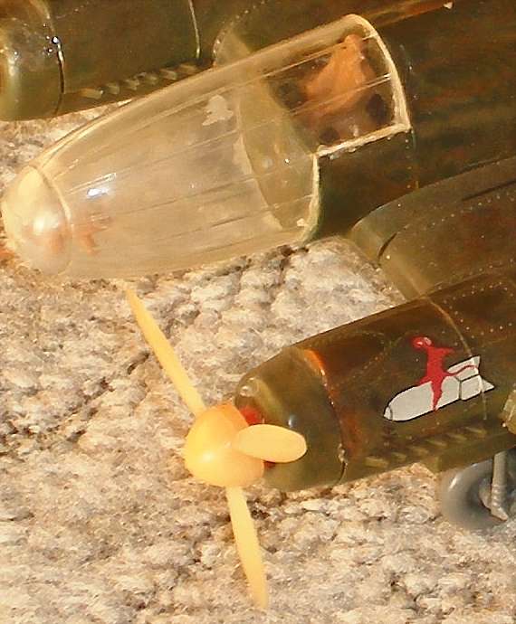 He-111 Detail gebautes Modell