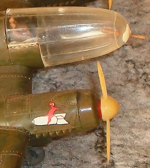 He-111 Detail gebautes Modell