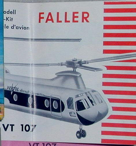 Boeing VERTOL VT 107 50er Detail der Bauanleitung