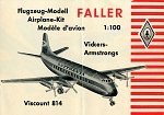 Vickers Viscount 814 Bauanleitung rot