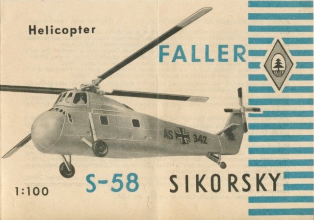 S-58 Sikorsky Hubschrauber Bauanleitung Seite 1