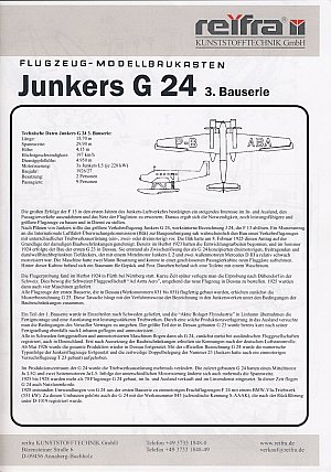 Ju G 24 Bauanleitung reifra