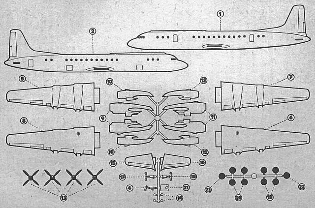 Bauanleitung IL-18 Seite 3