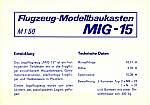 Mig-15 Bauanleitung