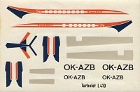 L410 Decal 1986 und 1989 CSA CESKOSLOVENSKE AEROLINIE