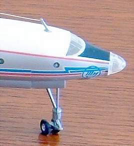 TU-114 gebautes Modell Detail