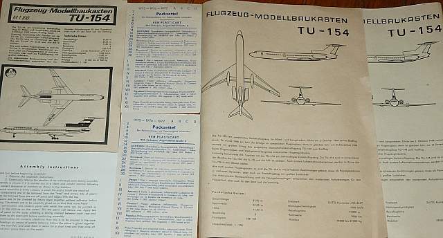 TU 154 Detail Bauanleitungen