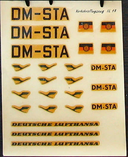 IL-18 Decals „blaue Version“