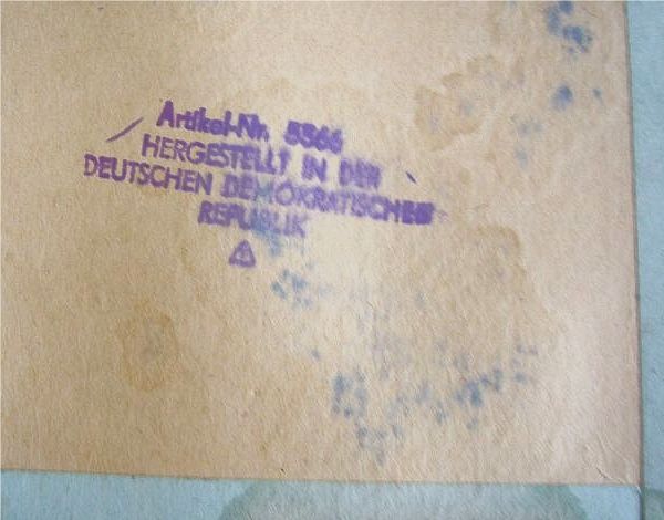 TU-104 Stempel auf der Schachtel Unterseite