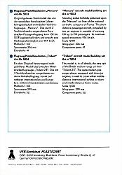 Plasticart Katalog Blatt 1 / 1976 Rückseite