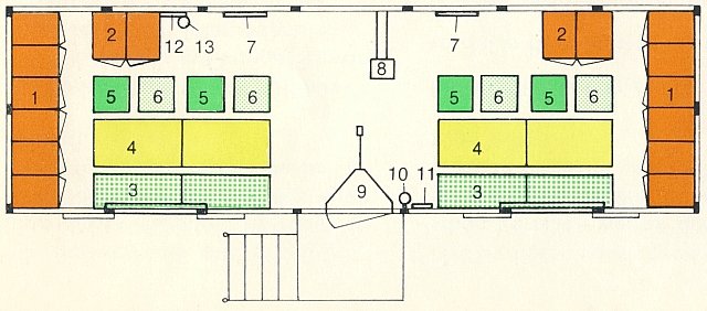 Prospekt Seite 2 Bild c2 Inneneinrichtung Grundriß Typ 6