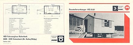 Baustellenanhänger HB 20.81 Seite 4 und 1