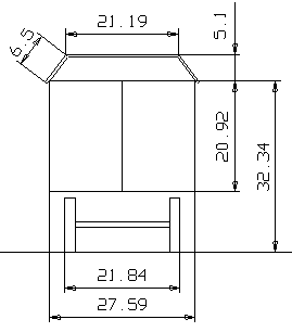 Stirnseite Flachdach