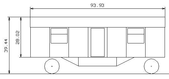 Bauwagen mit Spitzdach