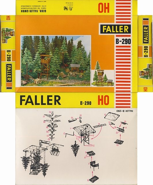 Faller B-290 Verpackung entfaltet