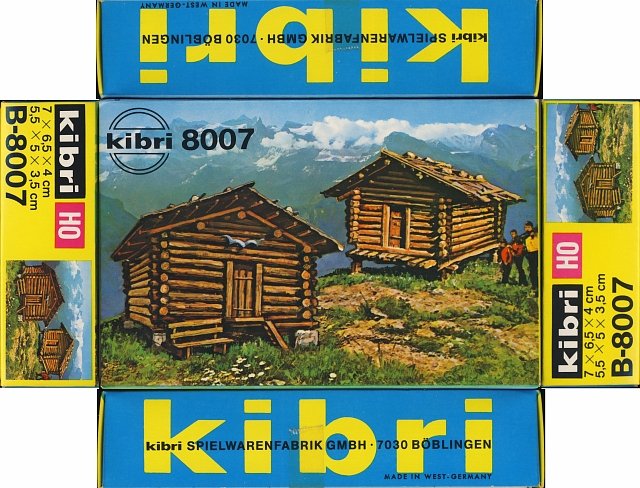 Kibri B-8007 Verpackung Deckel entfaltet