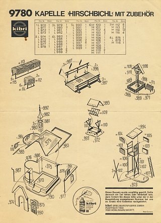 Kibri B-9780 Bauanleitung