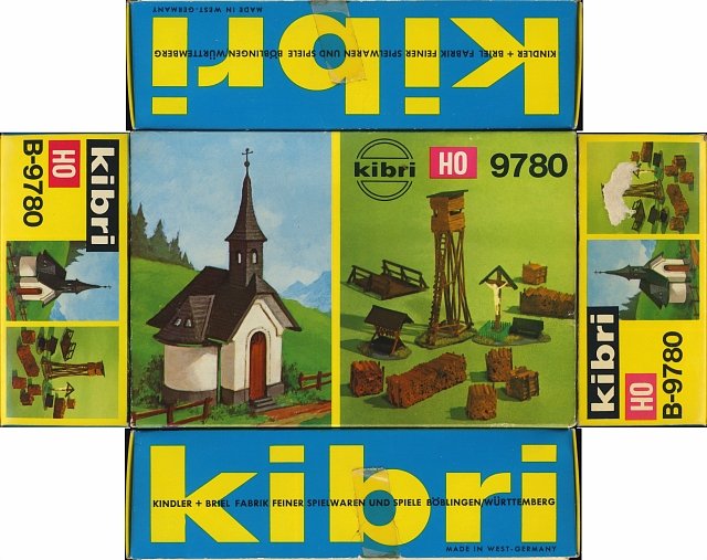 Kibri B-9780 Verpackung Deckel entfaltet