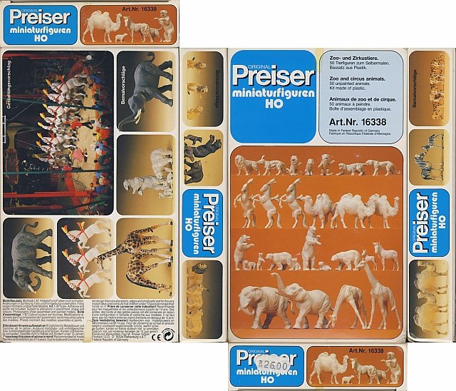 Preiser Art. Nr. 16338, Verpackung Lägsseite entfaltet