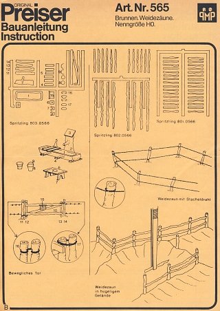 Preiser Art. Nr. 327 Bauanleitung Seite B