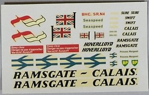 BHC SR-N4 Hovercraft Decals