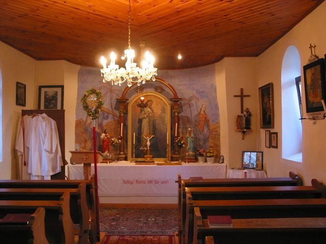Braunegg im südlichen Waldviertel, Kapelle Innenansicht Bild 1